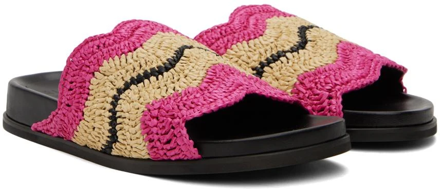 Marni Pink & Beige No Vacancy Inn Edition Fussbett Sandals 4