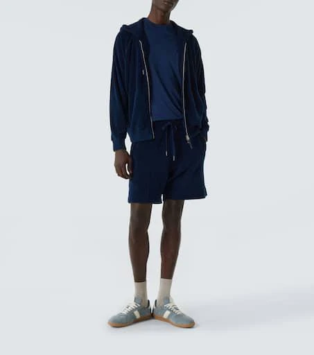 Tom Ford Archer leather-trimmed suede sneakers 2