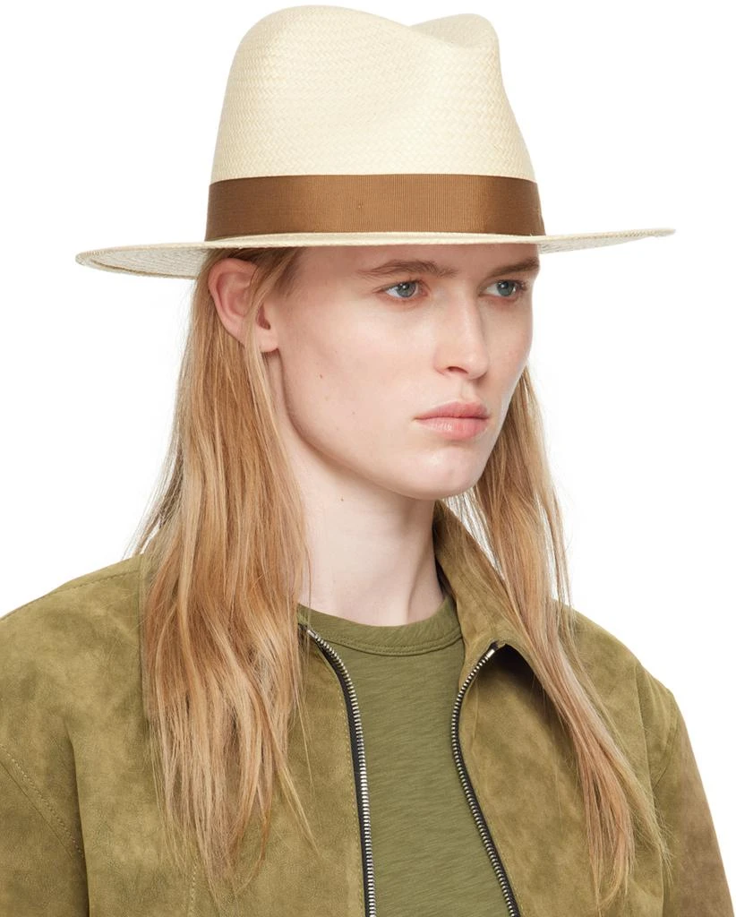 Rag & Bone Beige Straw Panama Hat 2
