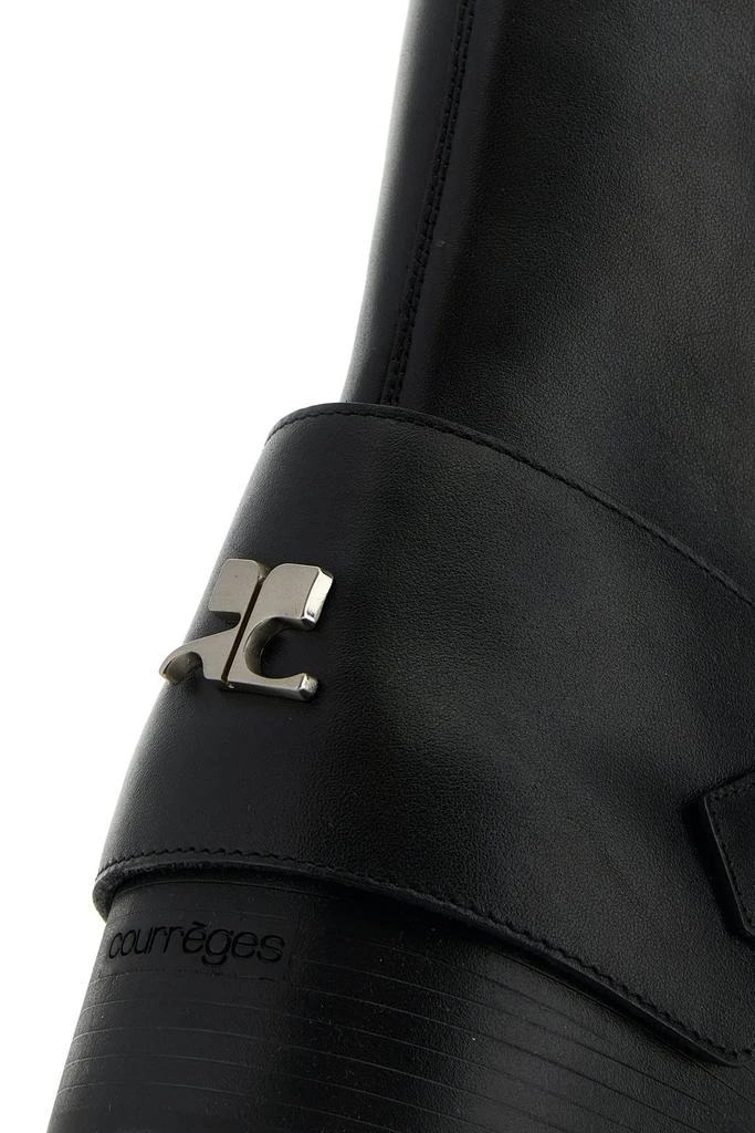 courreges Black leather Americana boots 3