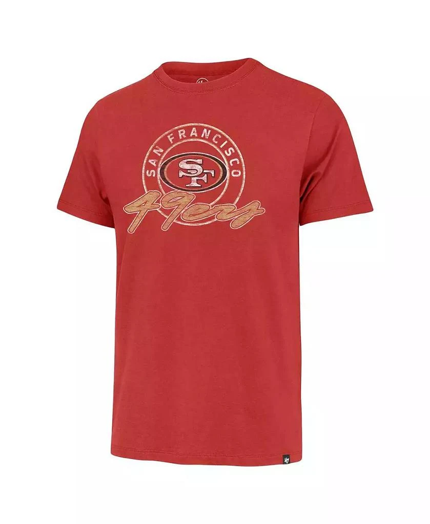47 Brand Men's Scarlet Distressed San Francisco 49ers Ringtone Franklin T-shirt 3