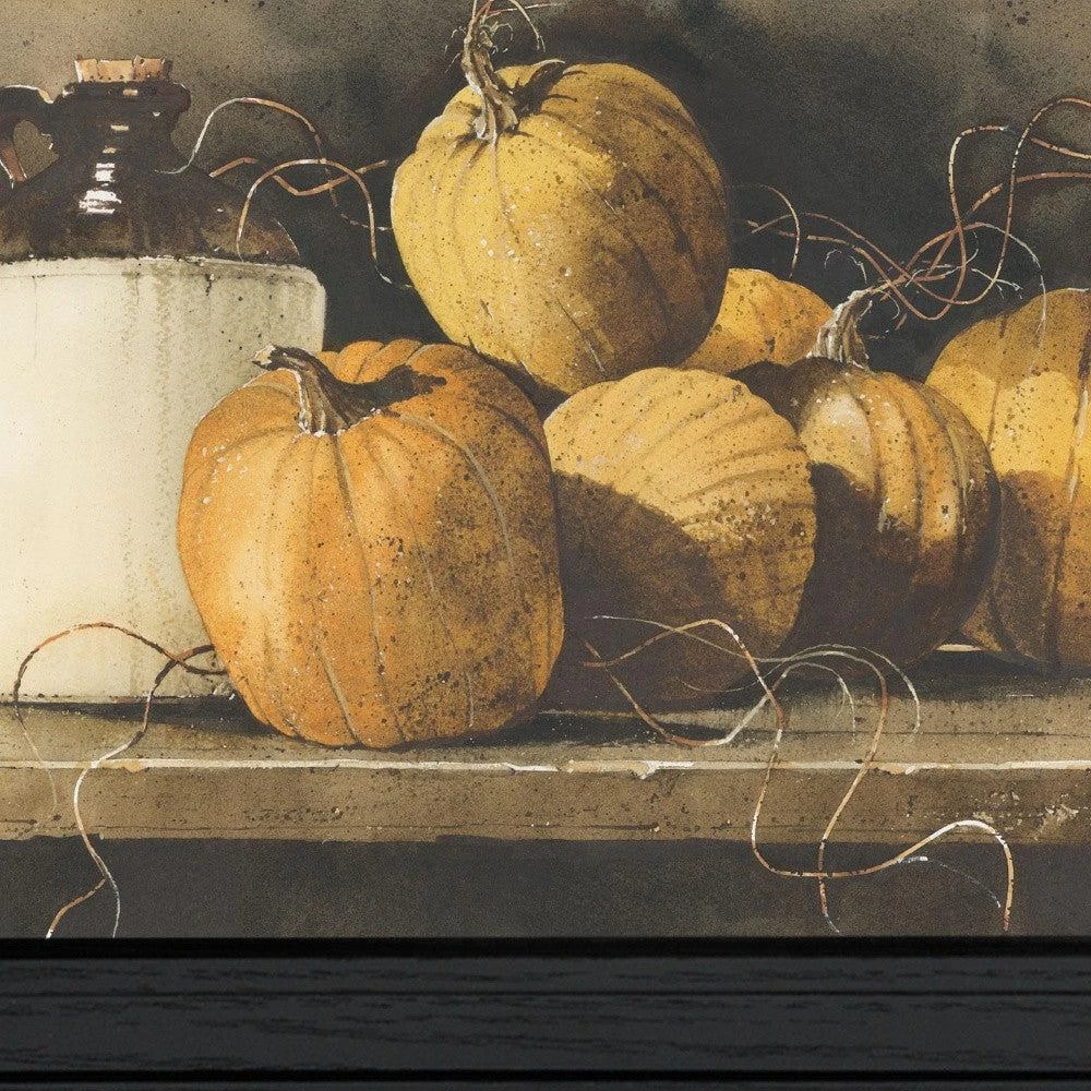 Hivvago Jugs and Pumpkins 1 Black Framed Print Wall Art 4