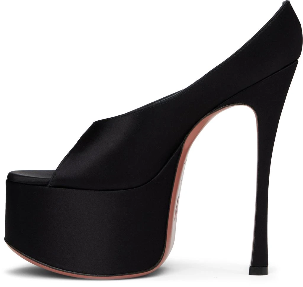 Amina Muaddi Black Anok Plateau Heeled Sandals 3