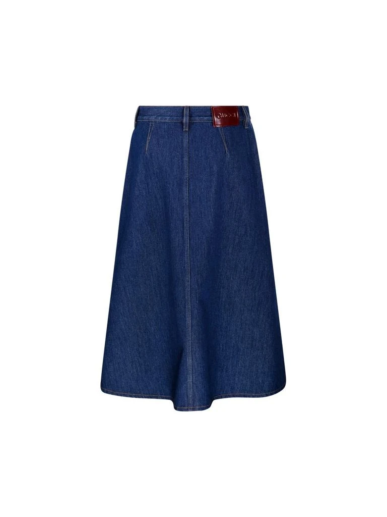 Gucci Gucci Mid Length Denim Skirt 2