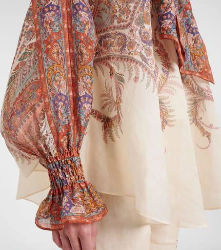 Zimmermann Rhiannon bow-detail paisley blouse 5