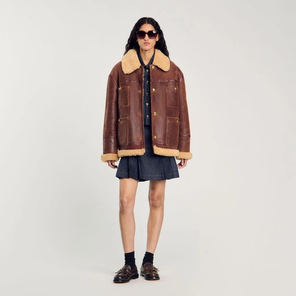 Sandro Shearling jacket 1