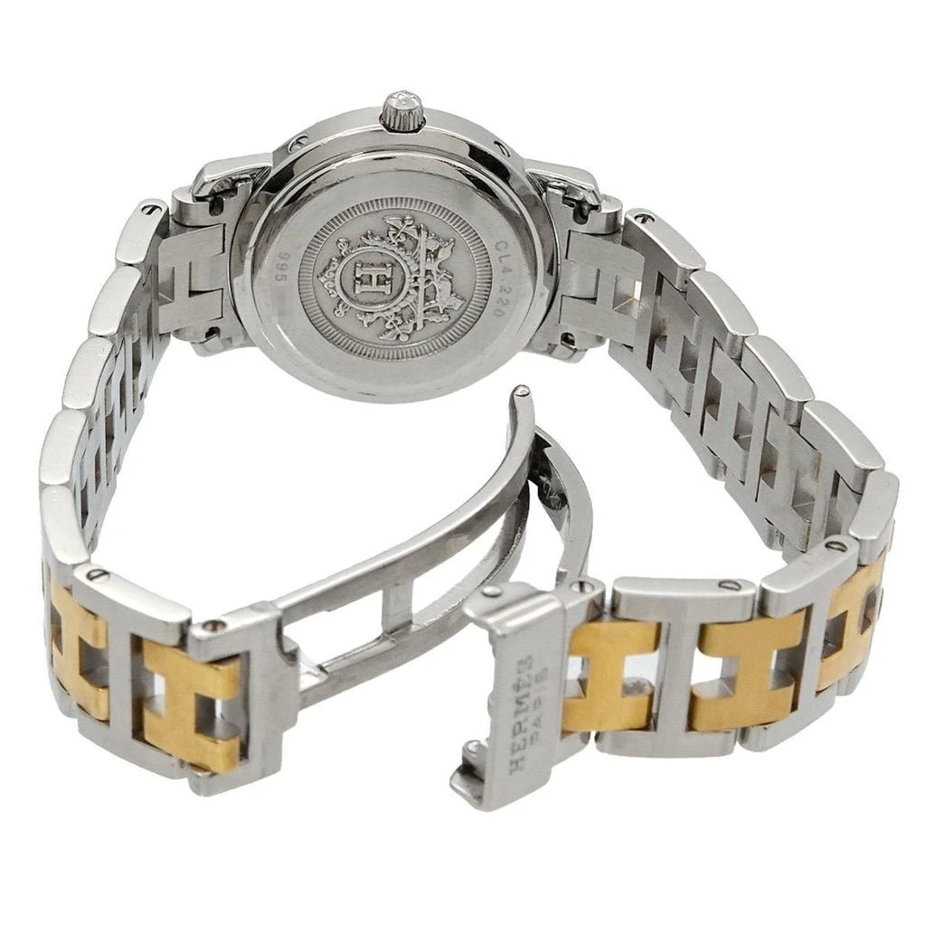 Hermes Clipper gold Plated Stainless Steel Wristwatch (Pre-Owned) 5