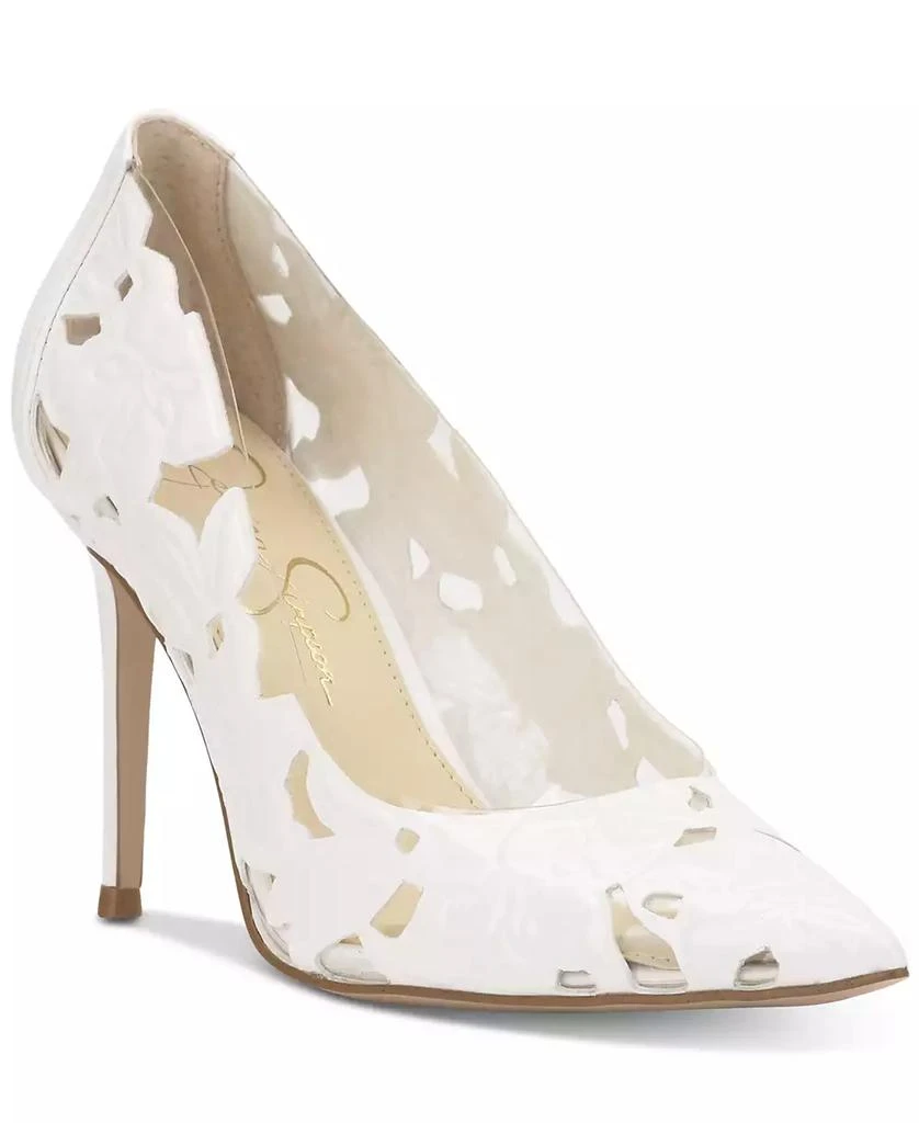 Jessica Simpson Women's Erinia Cutout Floral Pumps 1
