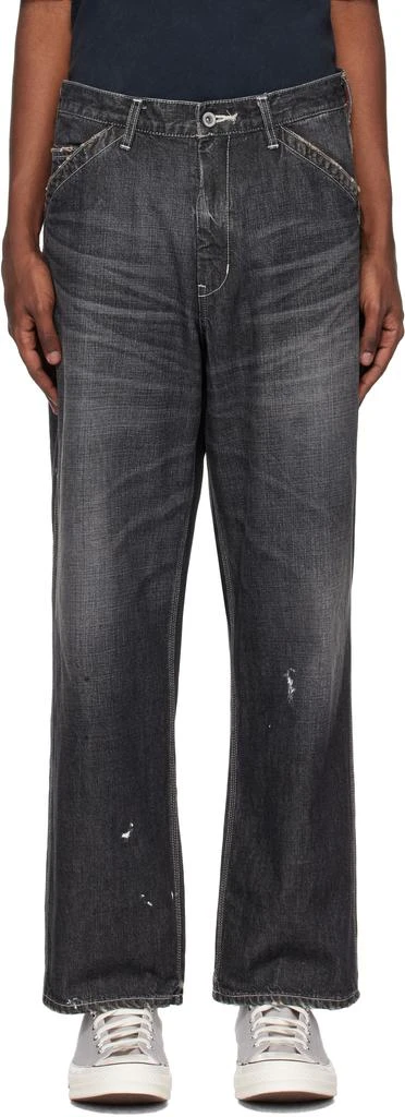 NEIGHBORHOOD Black Washed Utility Jeans 1