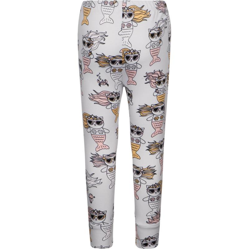 Huxbaby Cats mermaids print leggings in grey