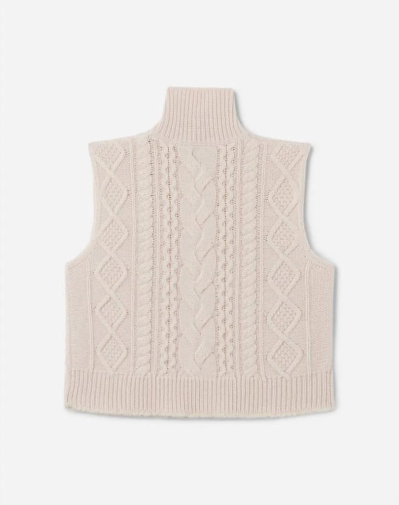 Re/Done Re/Done - Women
s Cable Turtleneck Sweater Vest 2