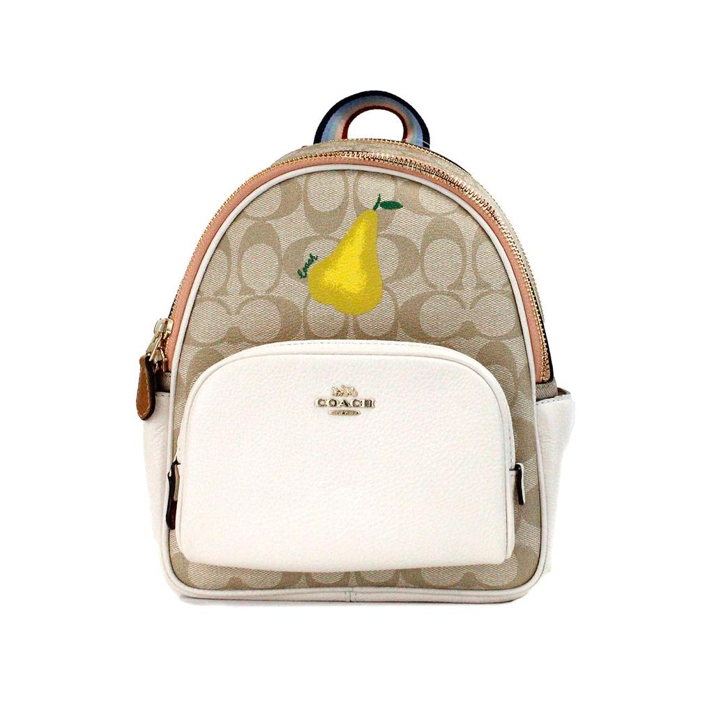 Coach COACH Mini Court Signature Pear Motif Shoulder