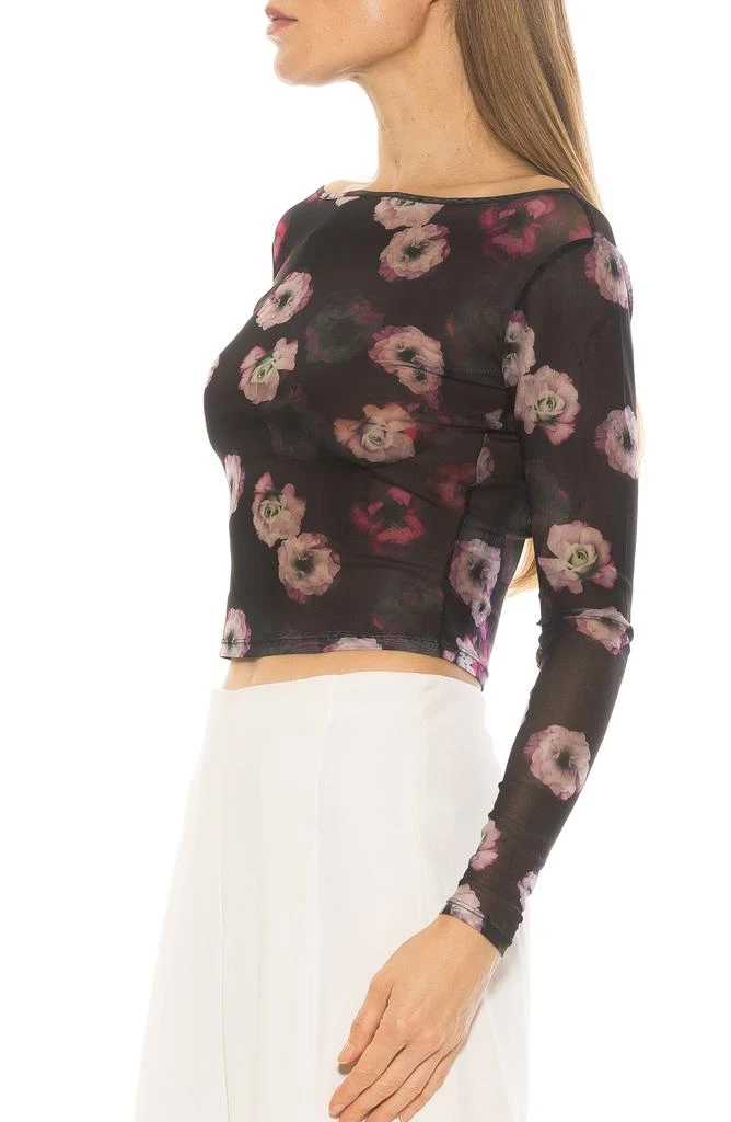 ALEXIA ADMOR Opal Sheer Mesh Top 4