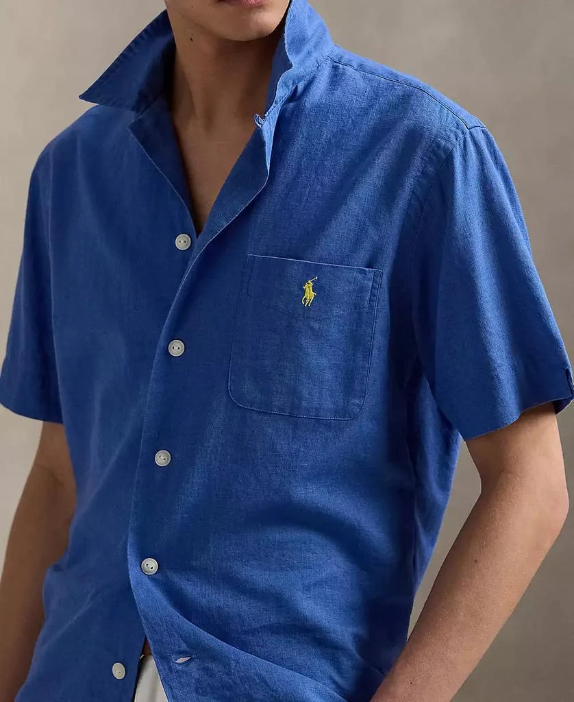 Ralph Lauren Men's Classic-Fit Linen-Cotton Camp Shirt 3