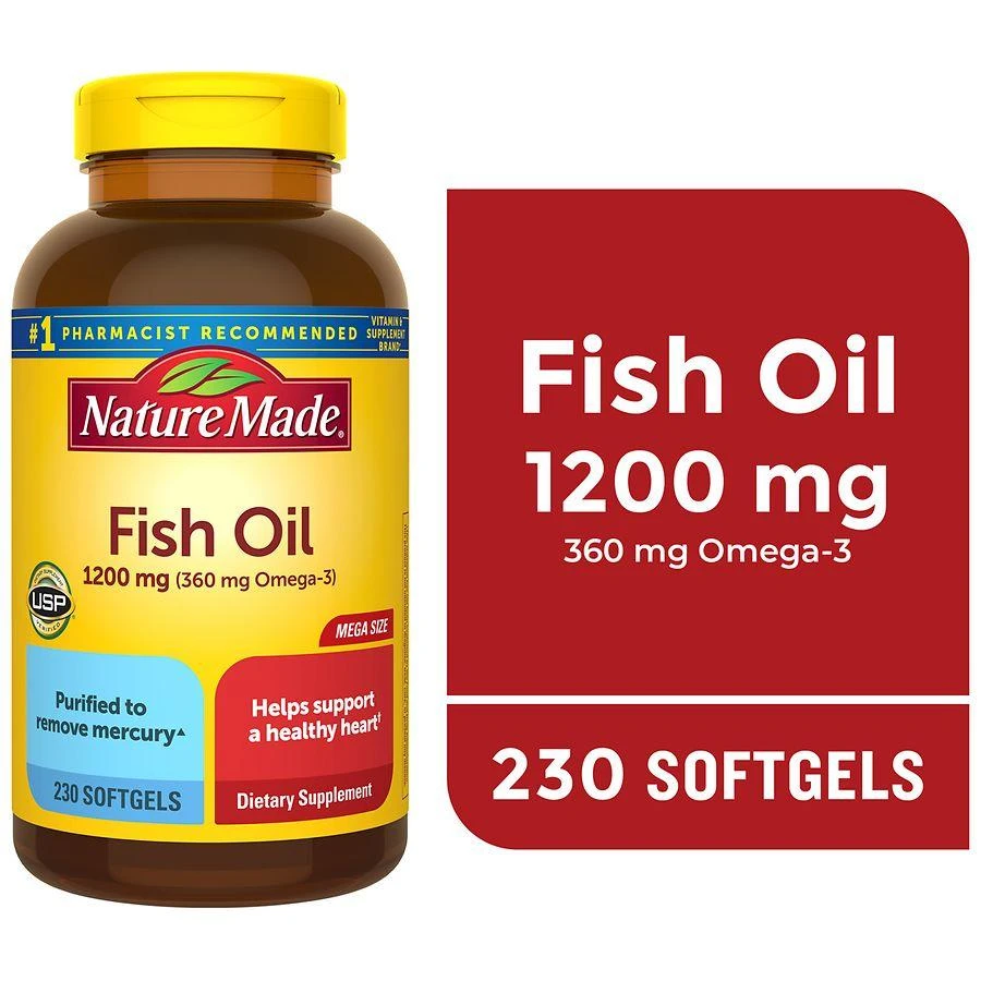 Nature Made Fish Oil 1200 mg Softgels 8