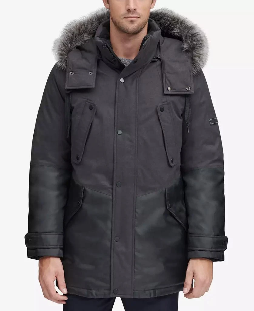 Marc New York by Andrew Marc Men's Mixed-Media Parka with Removable Hood 3