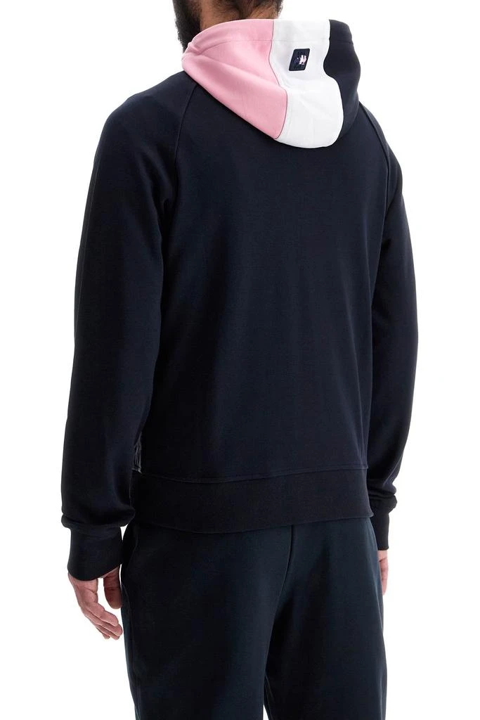 EDEN PARK dark blue hoodie with zip, pink and gray hood 3