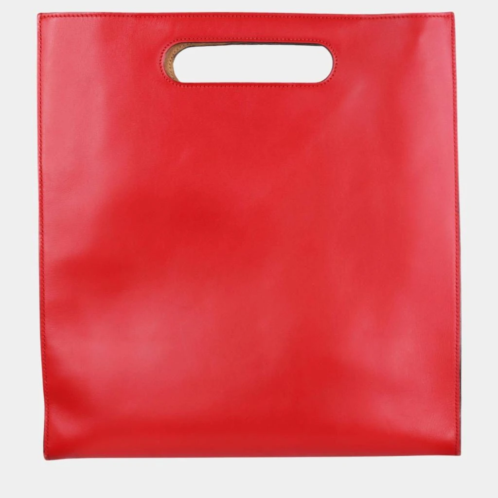 Gucci Gucci Red Leather XL Linear tote bag 3