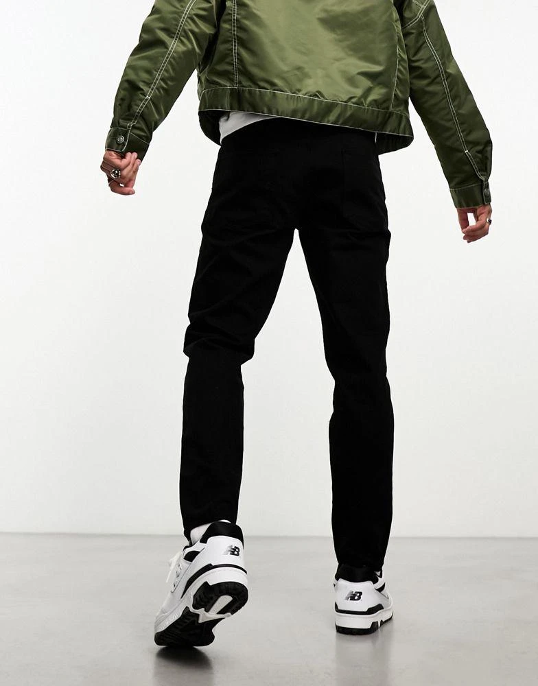ASOS ASOS DESIGN no fade black tapered fit jeans - BLACK 2