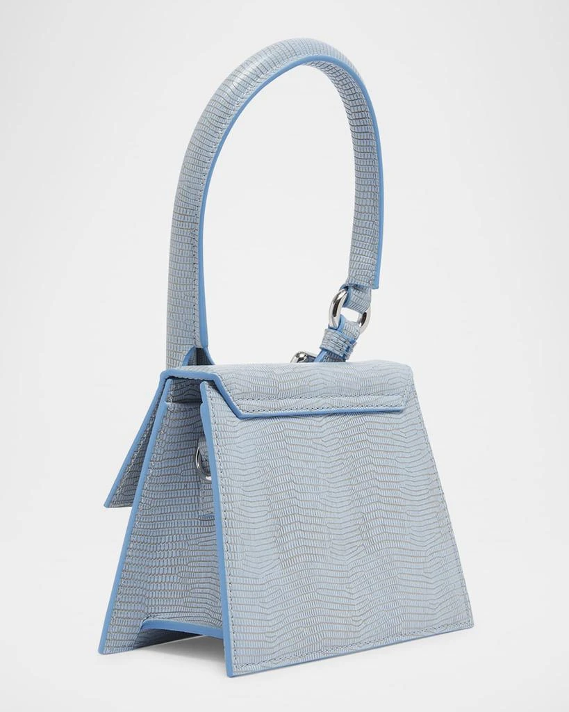 Jacquemus Le Chiquito Moyen Lizard-Embossed Leather Top-Handle Bag 3