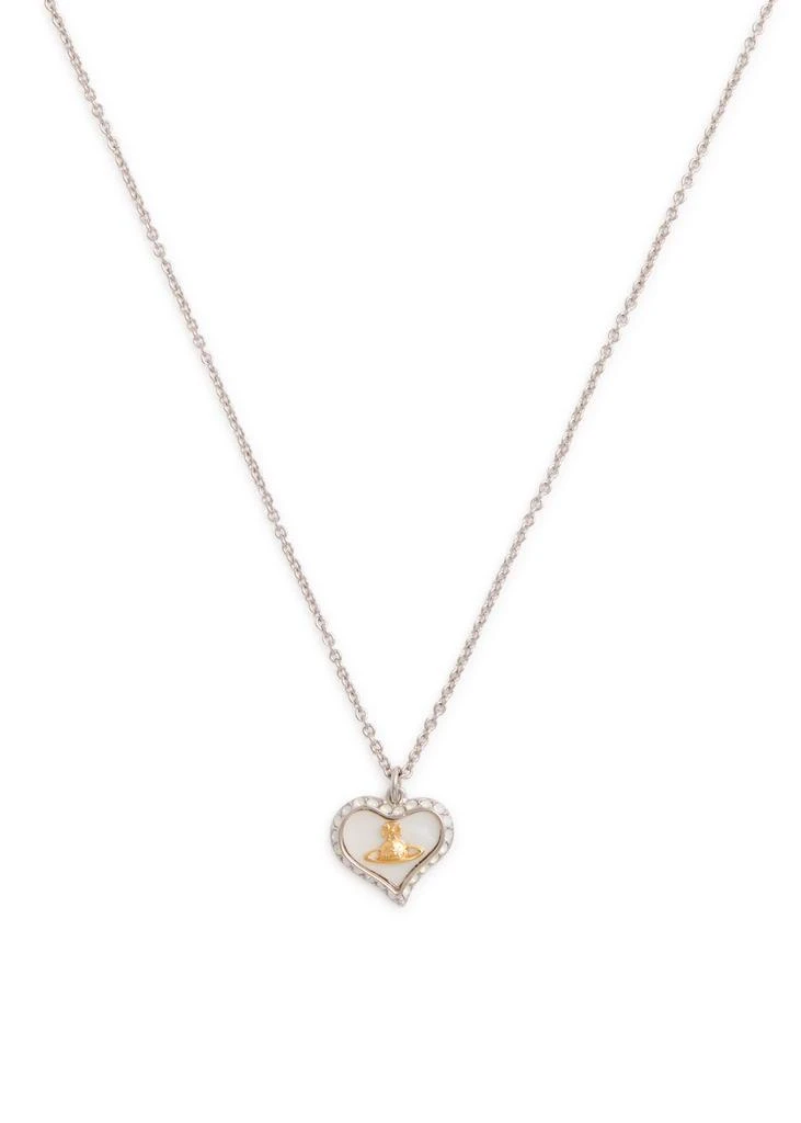 Vivienne Westwood Petra heart crystal-embellished necklace 1