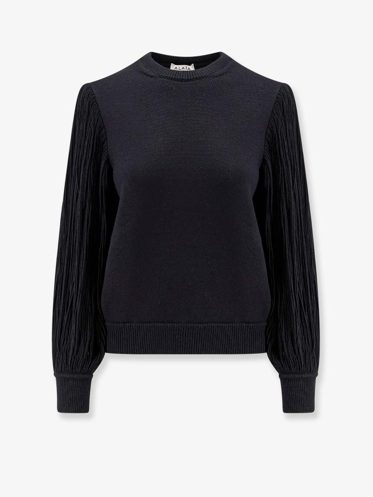 Alaia Wool sweater with fringes detail