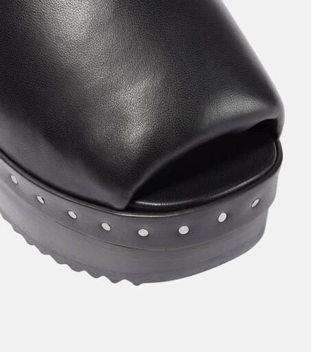 Rick Owens Padded leather platform sandals 6