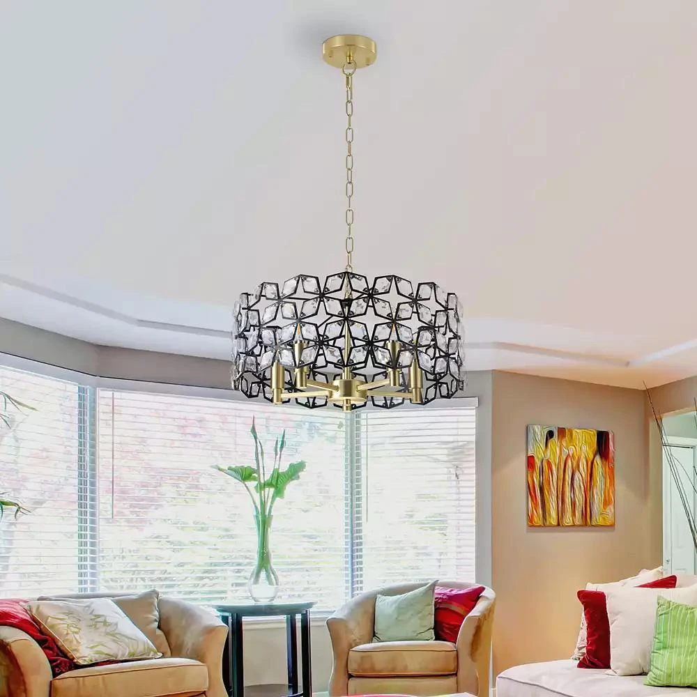 Streamdale Furniture Streamdale Crystal Chandelier Luxury Living Room Lighting