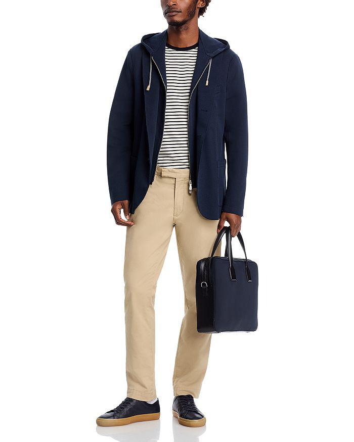 ELEVENTY Cotton Pique Jersey Removable Hood Soft Jacket