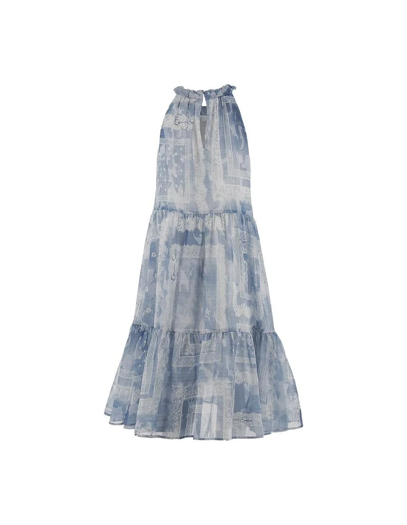 ERMANNO Cotton And Silk Voile Sleeveless Dress With Lace 2