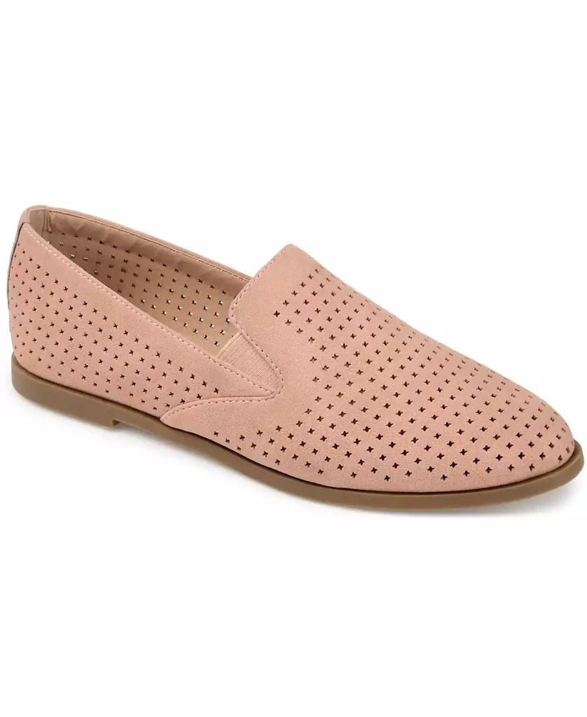 Journee Collection Women's Lucie Perforated Slip On Loafers 1