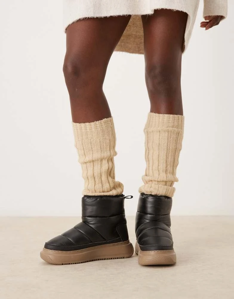 Pajar Pajar Gala Nylon snow boot in black with gum sole 4