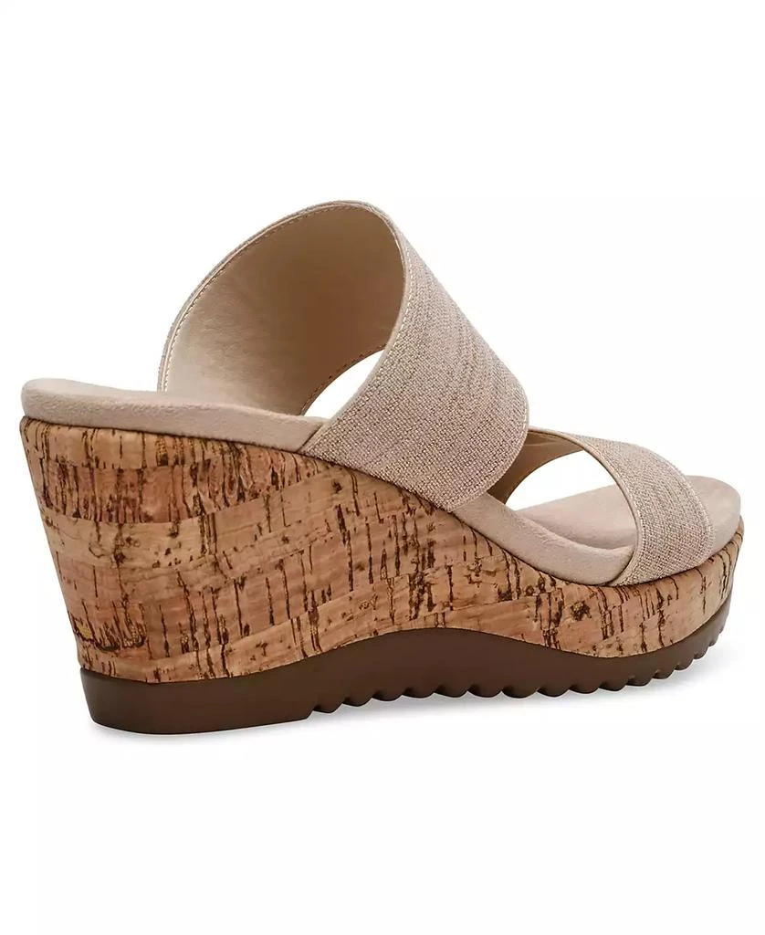 Anne Klein Women's Rikki Double Band Wedge Sandals 2