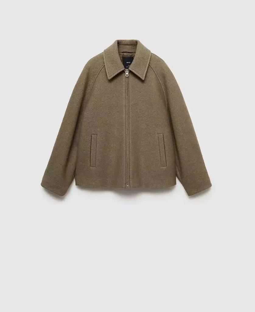 Mango Women's Pocketed Wool-Blend Jacket 1