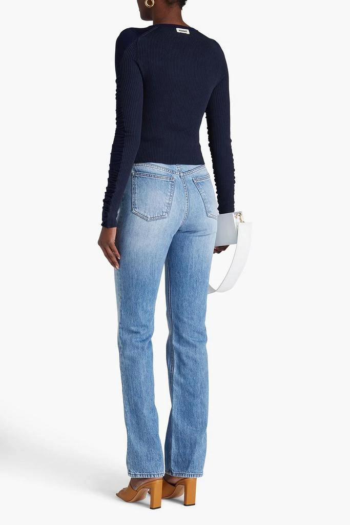 Jacquemus Sargas ruched ribbed-knit sweater 3