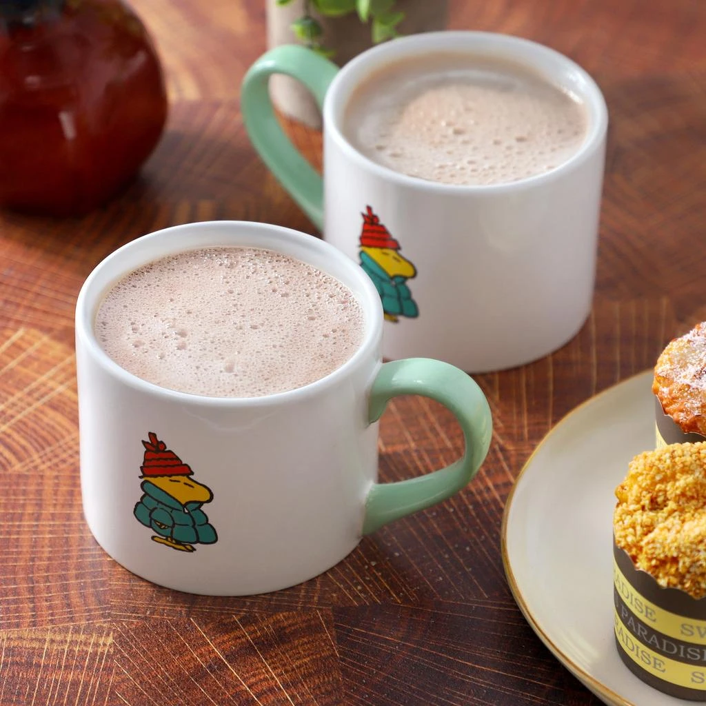 Peanuts All Bundled Up 4 Piece 19 Ounce Stackable Stoneware Mug Set 5