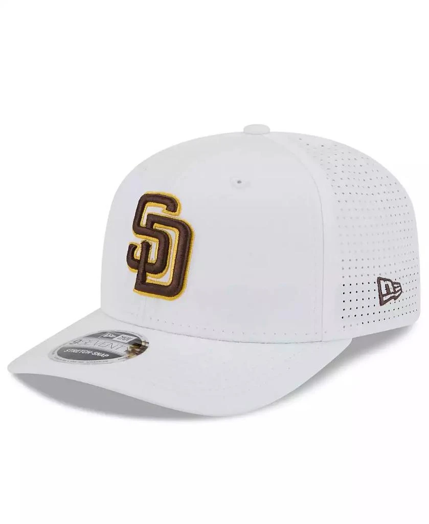 New Era Men's White San Diego Padres 2025 Spring Training 9SEVENTY COOLERA Stretch-snap Hat 1