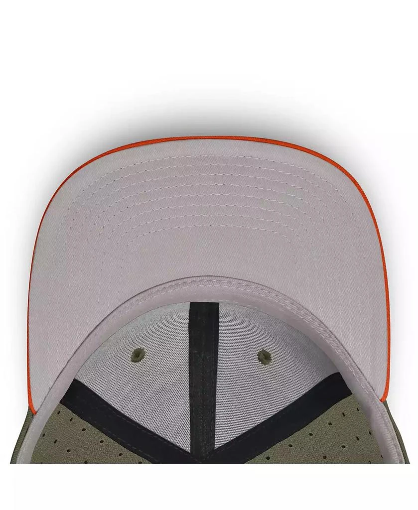 NIKE Men's Olive Clemson Tigers On-Field Dugout True Performance Fitted Hat 4