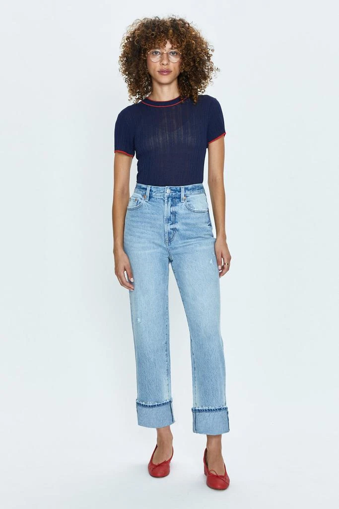 Pistola Denim Romy Tee - Navy with Cherry 2