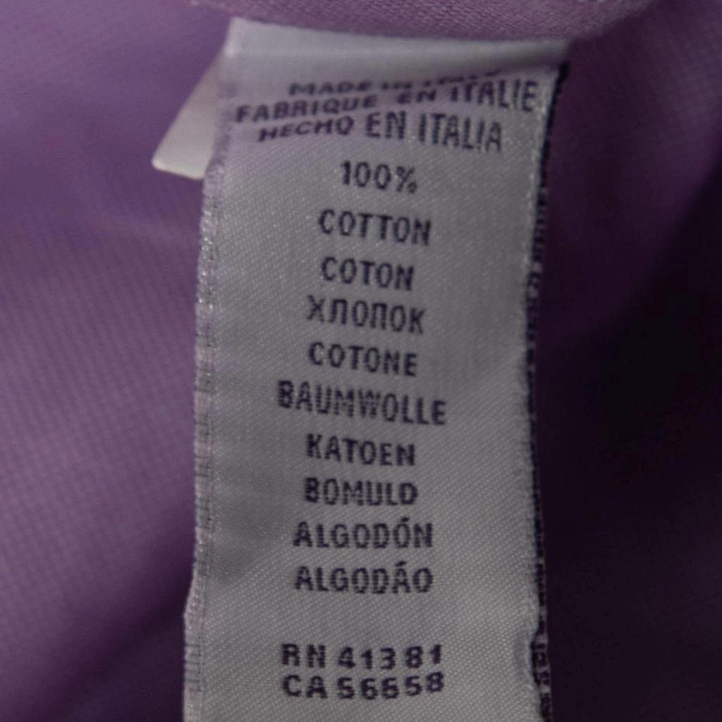 Ralph Lauren Ralph Lauren Lavender Cotton Logo Embroidered Button Down Shirt S 6