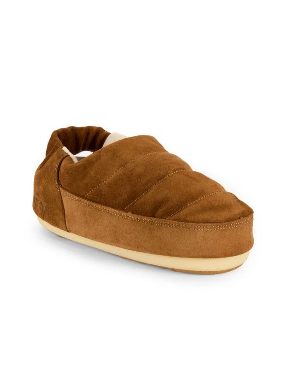 Moon Boot Suede Puff Slippers 2
