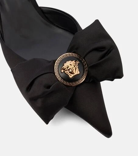 Versace Alia 45 satin slingback pumps 5