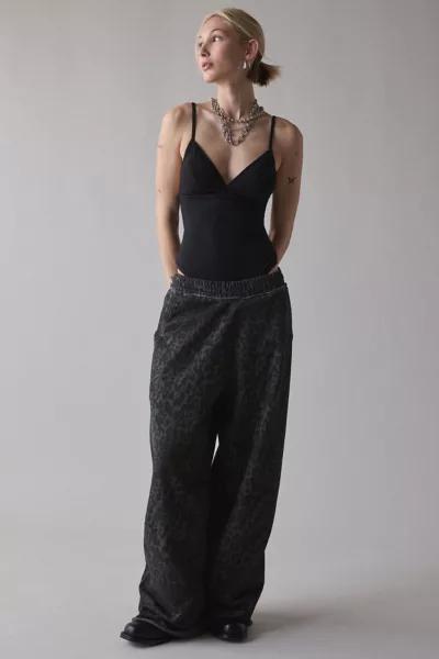 Jaded London Jaded London Charcoal Leopard Marled Monster Jogger