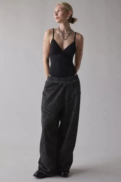Jaded London Jaded London Charcoal Leopard Marled Monster Jogger 1