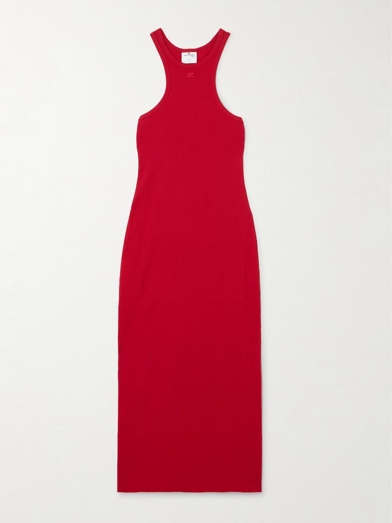 【Courreges】Buckle contrast cotton mini dress（送料込み） courreges Buckle Contrast Cotton Mini Dress - Dresses