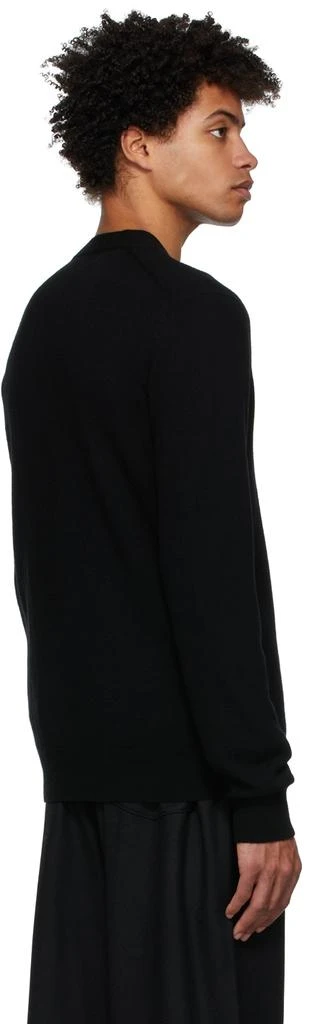 Comme des Garcons Black Wool Heart Patch Cardigan 3