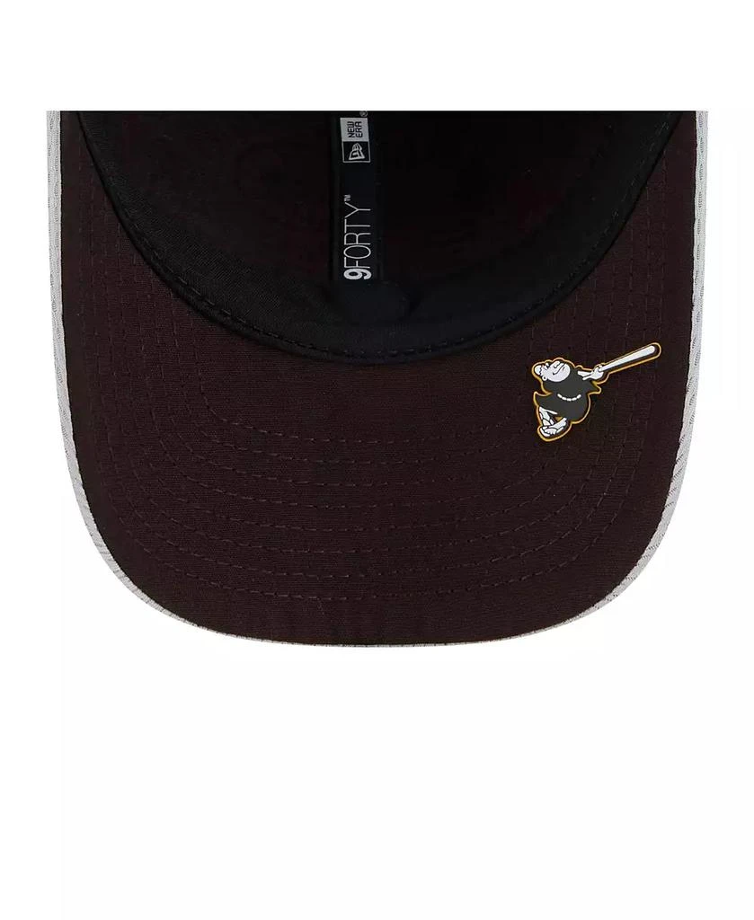 New Era Men's Gray San Diego Padres 2025 MLB Clubhouse 9FORTY M-Crown Adjustable Hat 3