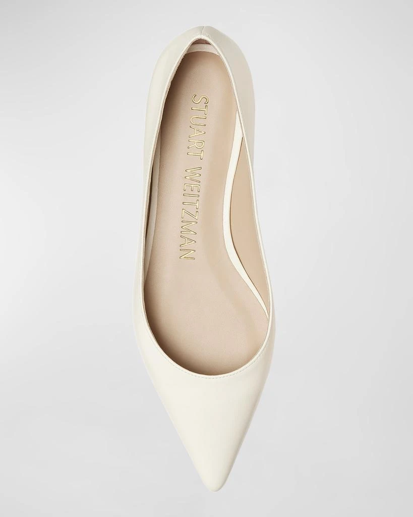 Stuart Weitzman Emilia Leather Ballerina Flats 4