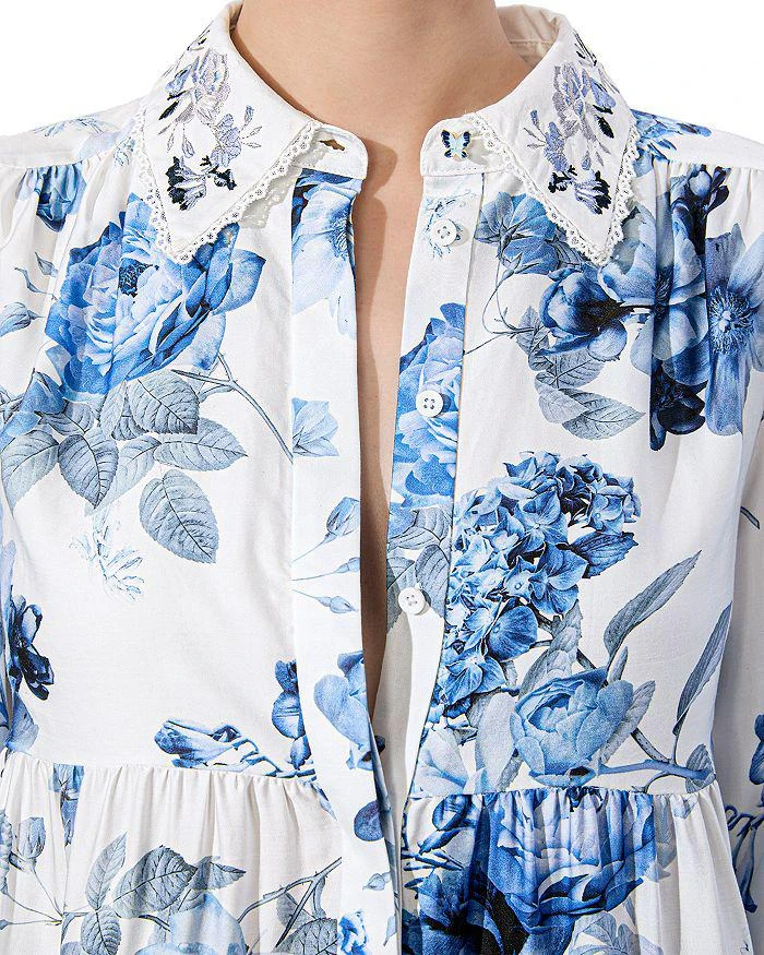 sachin and babi light blue dress Alice + Olivia Reggie Silk Embroidered Tulle Mini Dress – evaChic main image 1