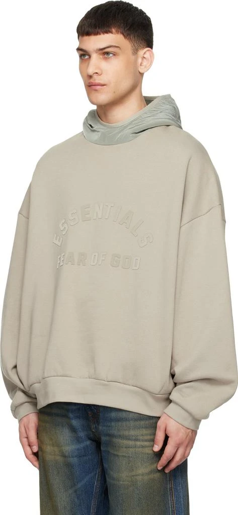 Fear of God ESSENTIALS Gray Bonded Hoodie 4